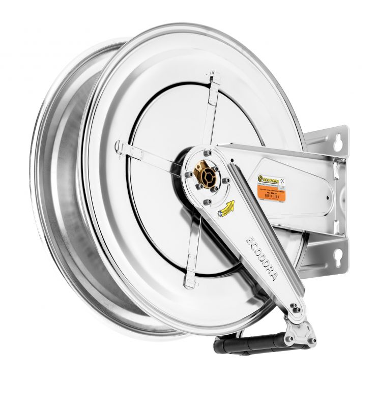 גלגלת נירוסטה קפיצית עד 25 מטר צינור 1/2"