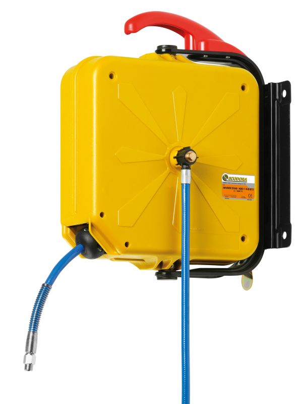 גלגלת פלסטיק קפיצית לאוויר עם 11 מטר צינור